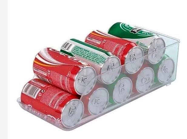 Imagem de Organizador Porta Latas para Geladeira Armário Acrílico Plasutil