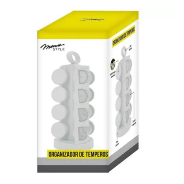 Imagem de Organizador porta temperos White 8 Peça - Mimo Style -7898618045109