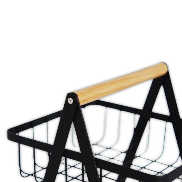 Organizador Prateleira 2 Cestas Fruteira Dupla Aramada Mesa - Clink Imagem de Organizador Prateleira 2 Cestas Fruteira Dupla Aramada Mesa