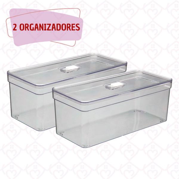 Imagem de Organizador Resistente Transparente Multiuso Porta Ovos 2 UN