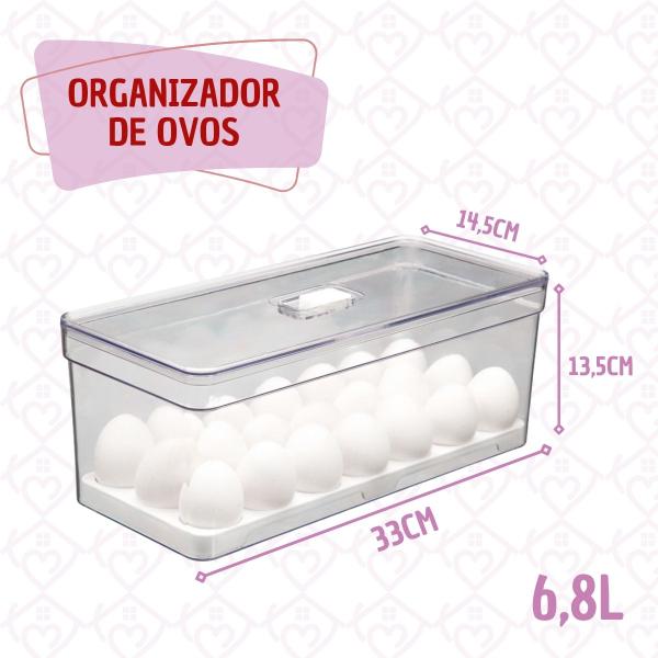 Imagem de Organizador Resistente Transparente Multiuso Porta Ovos 5 UN