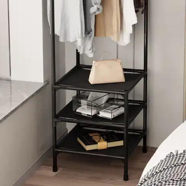Organizador Roupas Cabideiro Multiuso Arara Prateleiras Chão - Clink Imagem de Organizador Roupas Cabideiro Multiuso Arara Prateleiras Chão