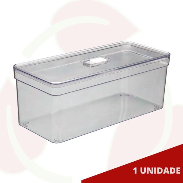 Imagem de Organizador Transparente Grande Porta Alimentos P/ Cozinha 1 UN