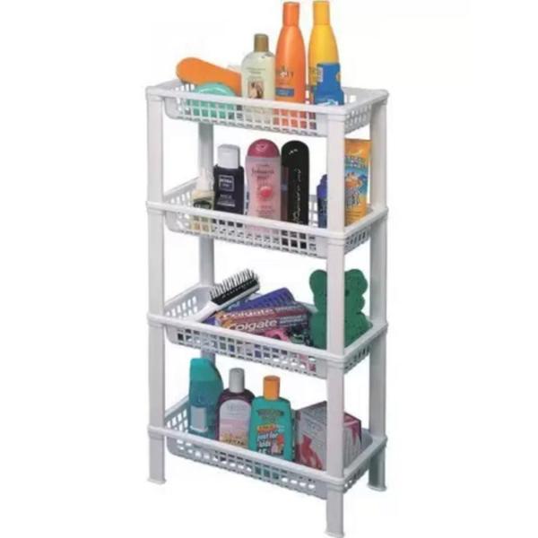 Imagem de Organizador Vertical fruteira plastico 4 Andares Branco