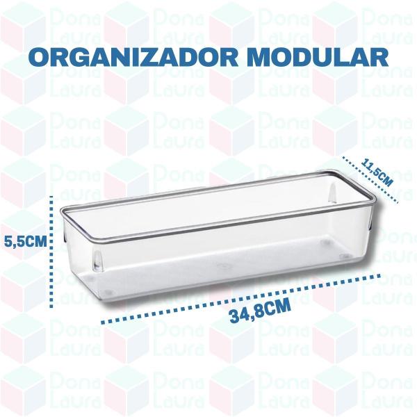 Imagem de Organizadores Empilhavel Gavetas Armário Transparente 3 Uni