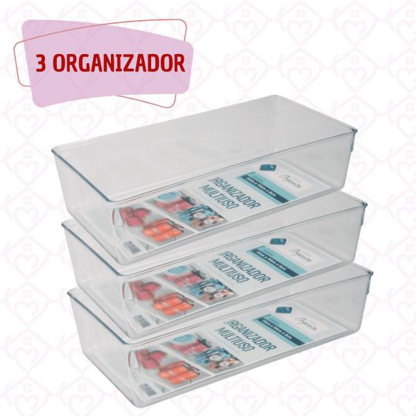 Imagem de Organizadores Modular Multiuso Porta Objetos e Alimentos - 4 UN