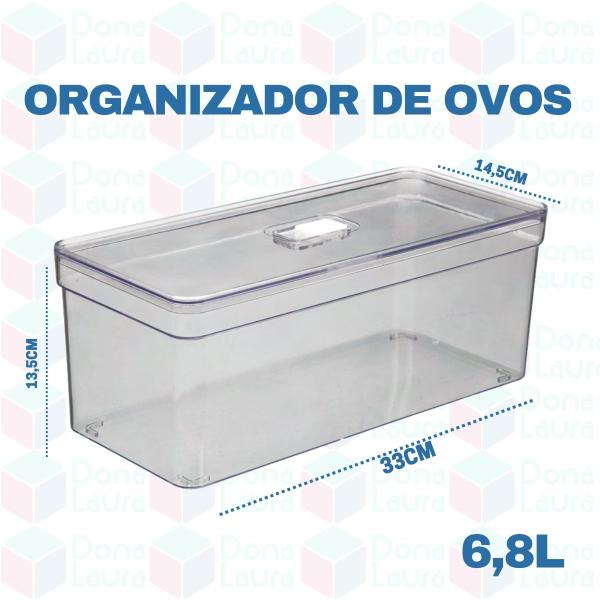 Imagem de Organizadores Retangular Grande Porta Frutas Com Cesta - 3 UN