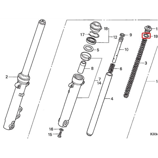 Imagem de Oring Parafuso Tampa Bengala Superior Titan 150, Titan 160