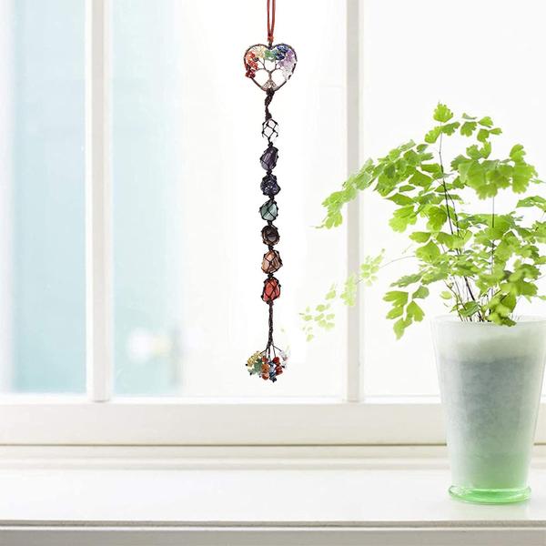 Imagem de Ornamento Lebsitey 7 Chakra Healing Crystals Tree of Life