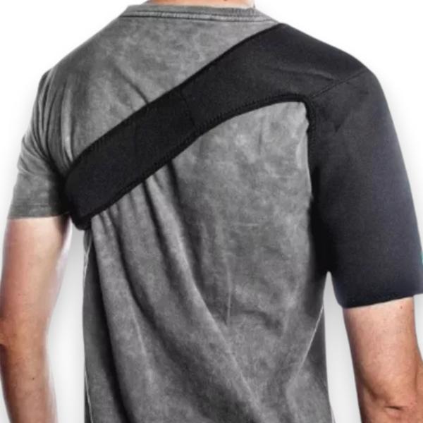 Imagem de Órtese Ombro Tensor Suporte Confortável Dor Neoprene Preto