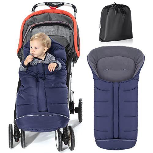 Imagem de Orzbow Baby Stroller Footmuf-Warm Bunting Bag - Saco de dormir (Marinha, Grande)