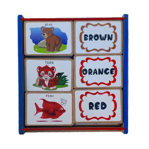 Os animais e suas cores em inglês brinquedo educativo - BRINQUE E LEIA Imagem de Os animais e suas cores em inglês brinquedo educativo