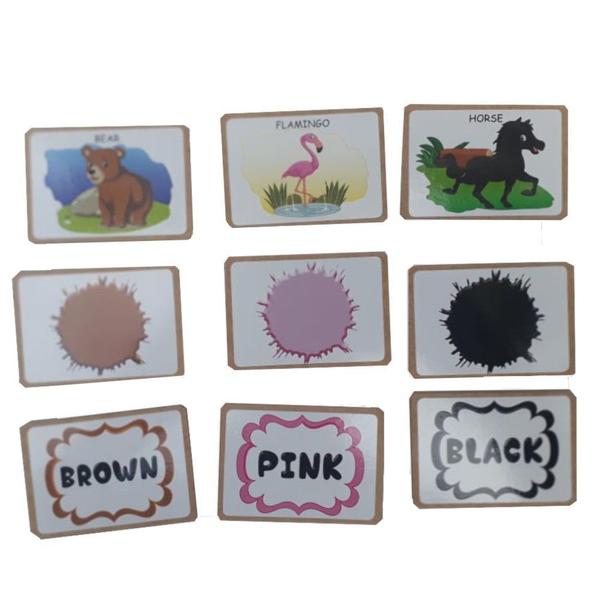 Os animais e suas cores em inglês brinquedo educativo - BRINQUE E LEIA Imagem de Os animais e suas cores em inglês brinquedo educativo