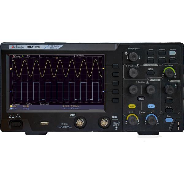 Osciloscópio Digital 100MHz 2 Canais Minipa MO-1102C Imagem de Osciloscópio Digital 100MHz 2 Canais Minipa MO-1102C
