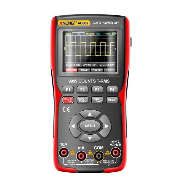 Imagem de Osciloscópio Digital Aneng AOS02 - 10MHz, 48MS/s, Armazenamento de Forma de Onda