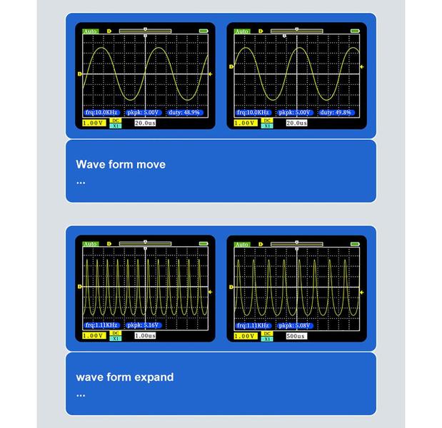 Osciloscópio Digital FNIRSI 1C15 Portátil 500 MS/s 110MHz Imagem de Osciloscópio Digital FNIRSI 1C15 Portátil 500 MS/s 110MHz