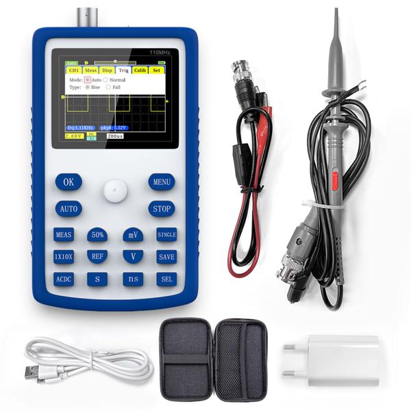 Osciloscópio Digital FNIRSI 1C15 Portátil 500 MS/s 110MHz Imagem de Osciloscópio Digital FNIRSI 1C15 Portátil 500 MS/s 110MHz