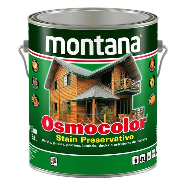 Imagem de Osmocolor Montana Stain Black Preto Premium 3,6 Litros