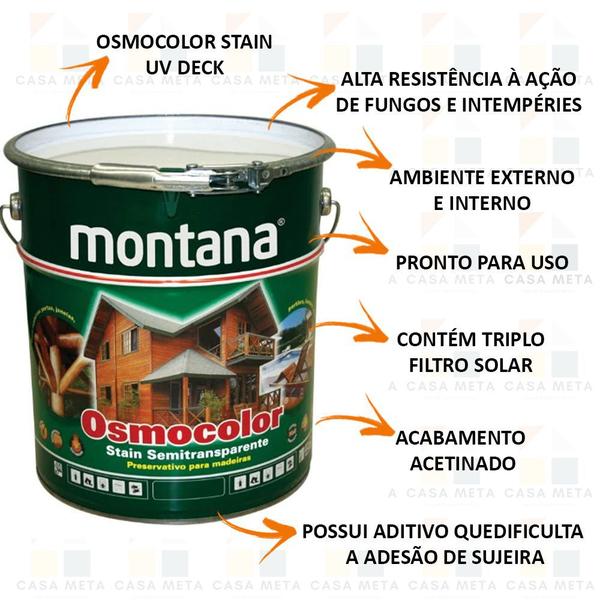 Imagem de Osmocolor Montana Stain Canela Madeira 3,6lt