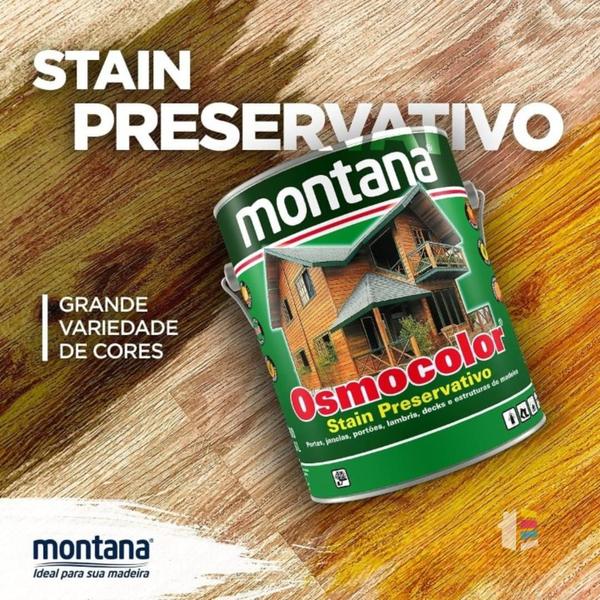 Imagem de Osmocolor Stain Montana 18L Acabamento Acetinado Incolor UV Glass