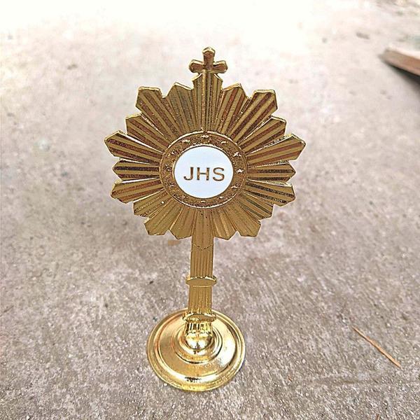 Ostensório Para Comprar De Mesa Miniatura Lembrança 10cm - Divinário Imagem de Ostensório Para Comprar De Mesa Miniatura Lembrança 10cm