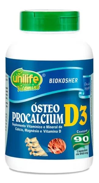 Imagem de Ósteo Procalcium Vit. D3 Magnésio Calcio 950mg 90 Caps - Unilife