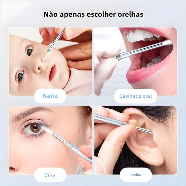 Imagem de Otoscópio Digital 4.3 Polegadas - Limpeza Inteligente de Cera de Ouvido