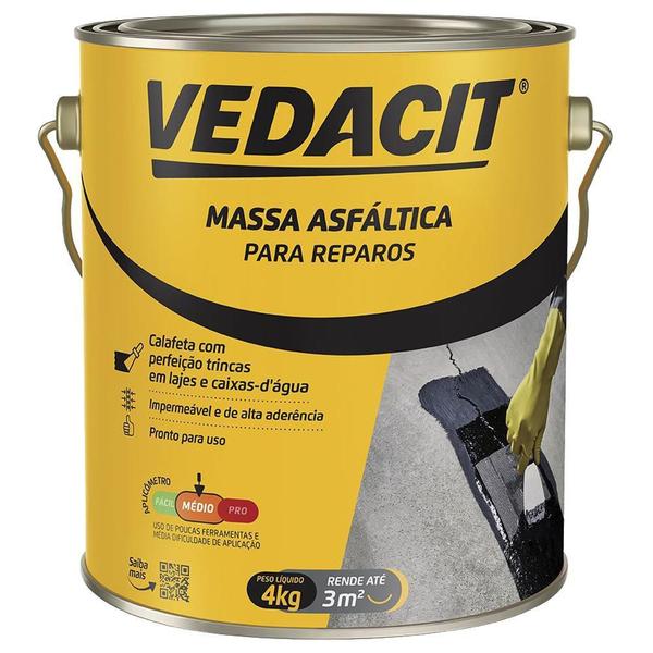 Imagem de Otto Vedacit Massa Asfaltica Carbolastico - 4Kg