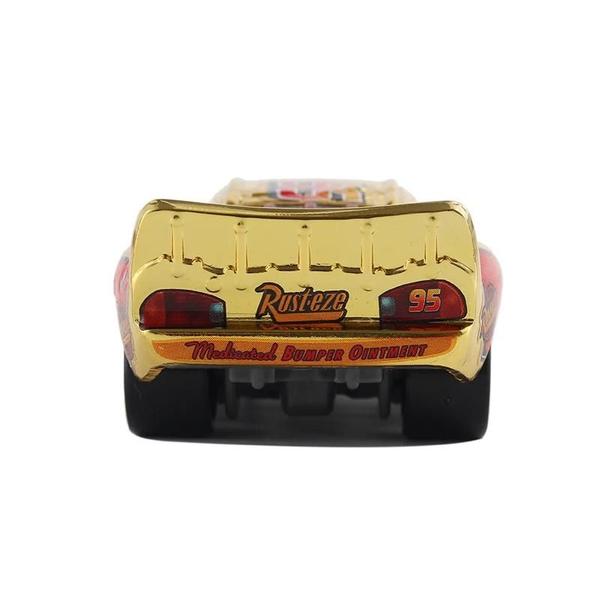 Imagem de Ouro Cromo Relâmpago Mcqueen Diecast Brinquedo Carro Disney Pixar Carros 3 Modelo De Metal Presente