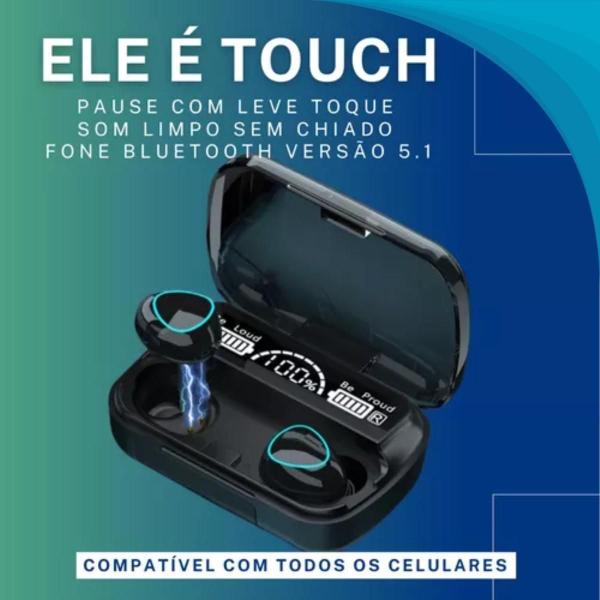 Ouvido Bt 5.1 Sem Fio Microfone Digital Gamer Resistente - Blackwatch Imagem de Ouvido Bt 5.1 Sem Fio Microfone Digital Gamer Resistente