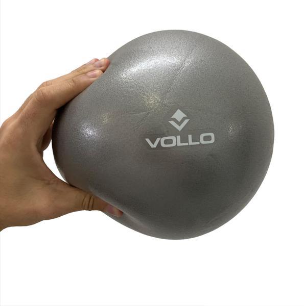 Imagem de Overball Mini Bola Exercícios Vollo VP1082 25cm Cinza Anti Estouro