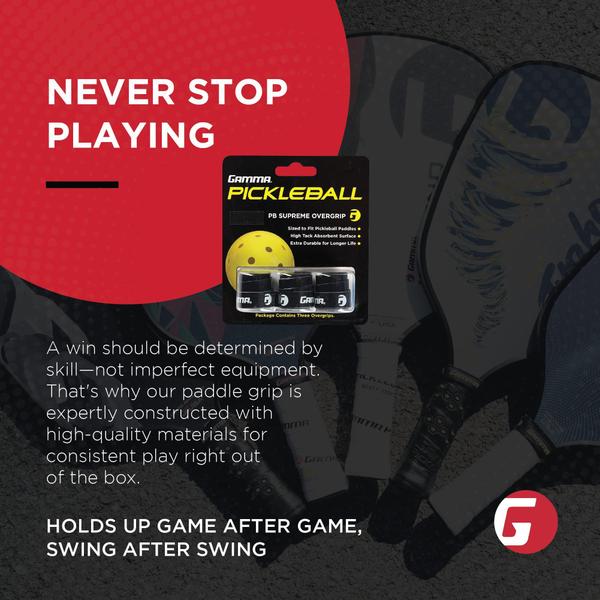 Imagem de Overgrip Gamma Sports Pickleball Supreme - Preto