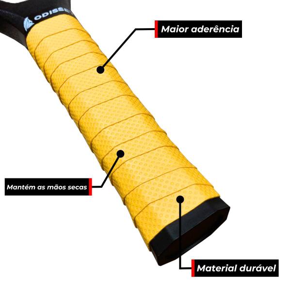 Overgrip Kit 3 Unidades Raquete Beach Tennis Padel Tênis - Odissey Imagem de Overgrip Kit 3 Unidades Raquete Beach Tennis Padel Tênis