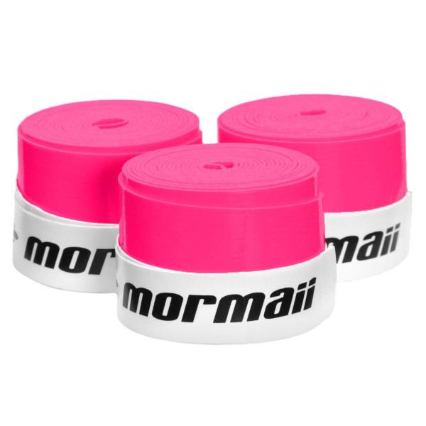 Imagem de Overgrip Mormaii Premium Beach Tennis Rosa - Pack com 03 Unidades