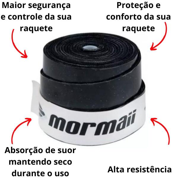 Imagem de Overgrip Premium Mormaii Emborrachado Tennis Kit 3 Unidades