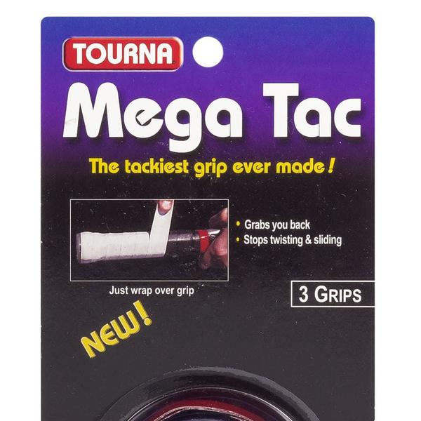 Imagem de Overgrip Tourna Mega Tac Preto - Pack com 3 Unidades