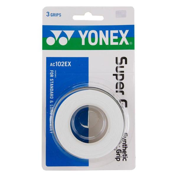 Overgrip Yonex Super Grap Branco - 3 Unidades Imagem de Overgrip Yonex Super Grap Branco - 3 Unidades