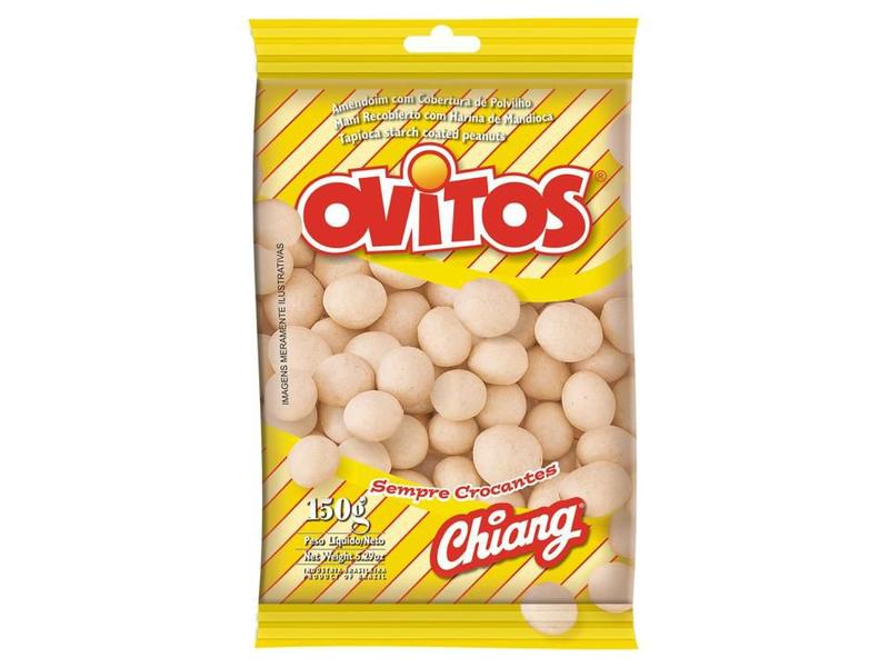 Ovinho de Amendoim Ovitos Pacote 150g - Chiang Imagem de Ovinho de Amendoim Ovitos Pacote 150g - Chiang