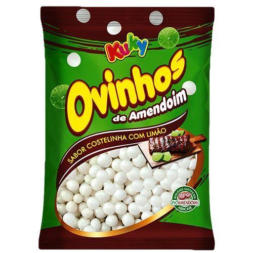 Ovinho de Amendoim Sabor Costelinha com Limão 1kg Kuky Imagem de Ovinho de Amendoim Sabor Costelinha com Limão 1kg Kuky
