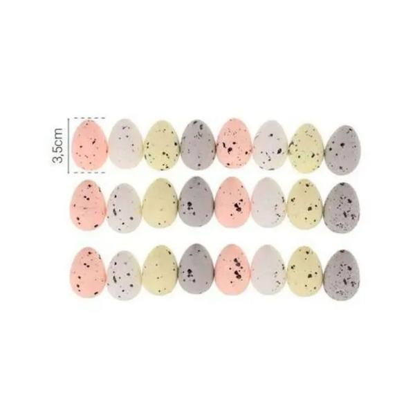 Ovinhos De Páscoa Coloridos em Isopor - Silver Festas Imagem de Ovinhos De Páscoa Coloridos em Isopor