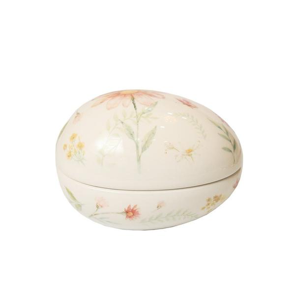 Ovo de Cerâmica de Páscoa Decorativo Com Tampa - Portland Imagem de Ovo de Cerâmica de Páscoa Decorativo Com Tampa
