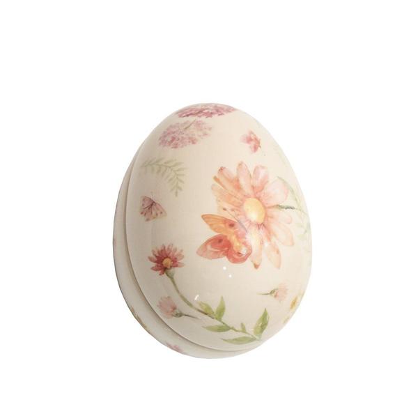 Ovo de Cerâmica de Páscoa Decorativo Com Tampa - Portland Imagem de Ovo de Cerâmica de Páscoa Decorativo Com Tampa