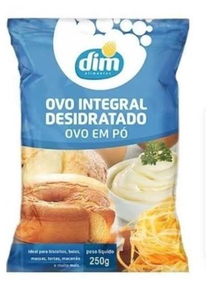 Ovo Integral Desidratado Em Pó 250Gr Biscoito Bolos Tortas - DIM Imagem de Ovo Integral Desidratado Em Pó 250Gr Biscoito Bolos Tortas