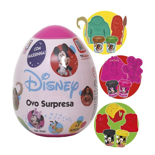 Imagem de Ovo Surpresa Disney Massinha Para Modelar Infantil 4 Itens