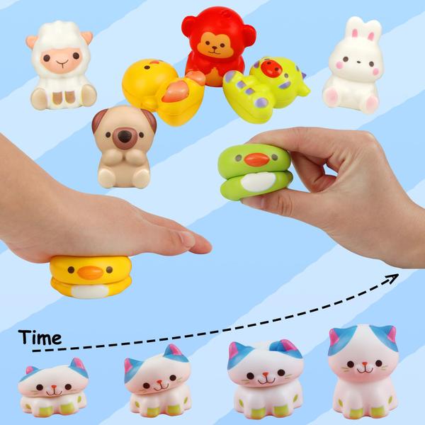 Imagem de Ovos de Páscoa pré-preenchidos KissFuture Animal Squishy Toys, pacote com 24