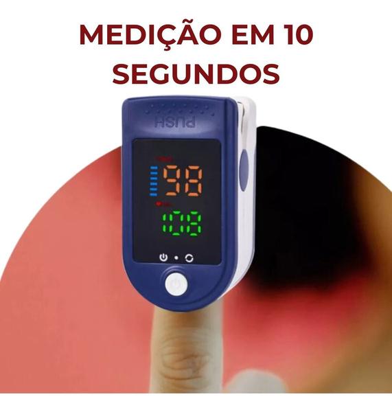 Imagem de Oxímetro de Dedo com Indicador de Bateria Fraca