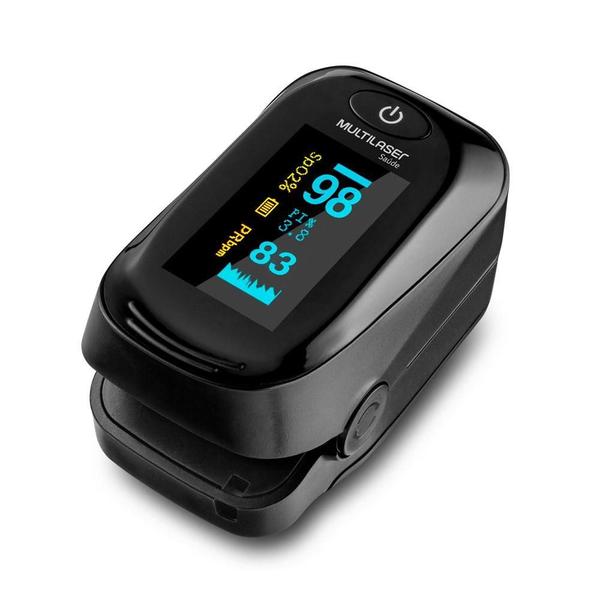 Oxímetro de pulso para dedo Multilaser HC261 preto Oxímetro de pulso para dedo Multilaser HC261 preto