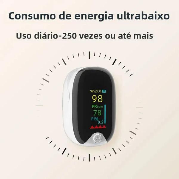 Imagem de Oxímetro de Pulso Portátil com Tela TFT - Desligamento Automático - Monitor de Ponta do Dedo para Adultos