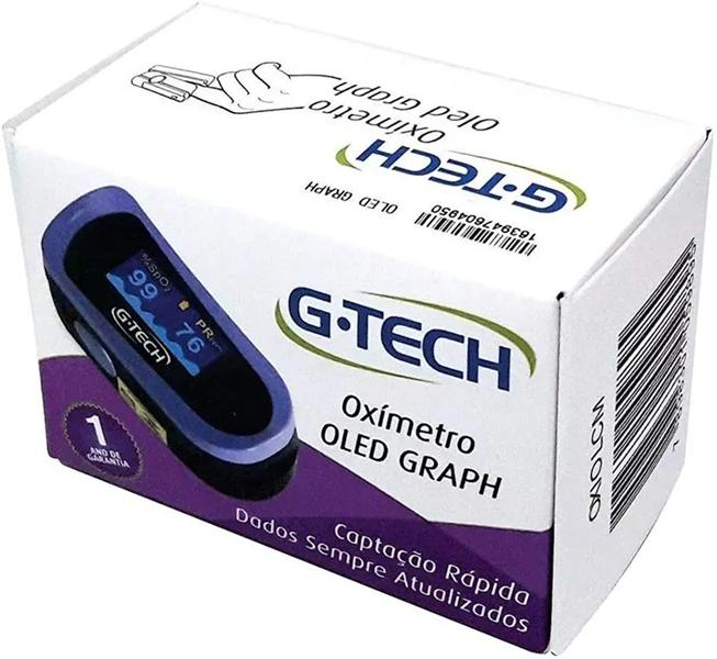 Imagem de Oxímetro de Pulso Portátil G-Tech - OXIOLCM