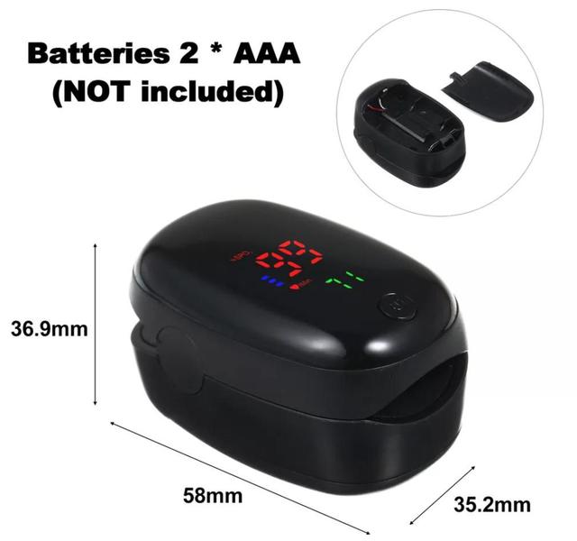 Imagem de Oxímetro Dedo/Pulso Oled de Uso Pediátrico e Adulto com Estojo Anti-Queda + Pilhas